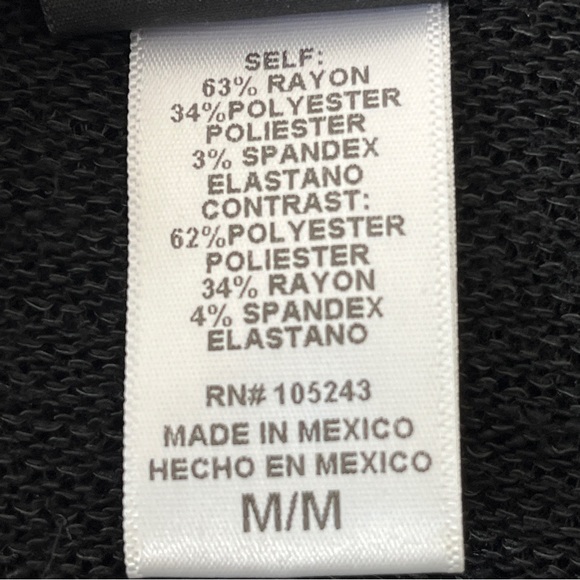 Y2K Bobeau Crochet Embroidered Cutout Lace Hem Knit Hooded Top Black M Goth Cozy - Picture 6 of 14